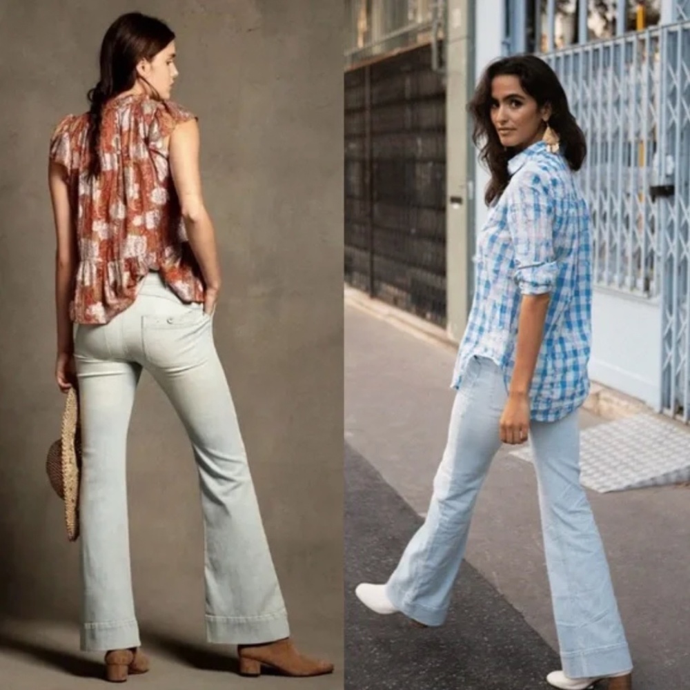 Anthropologie • NWT Pilcro & Letterpress High Rise Trouser Bootcut Jeans || 27